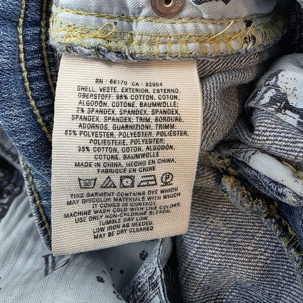 Anthropplogie Pilcro And The Letterpress Paint Splattered Denim Shorts Size 26 - Picture 10 of 10